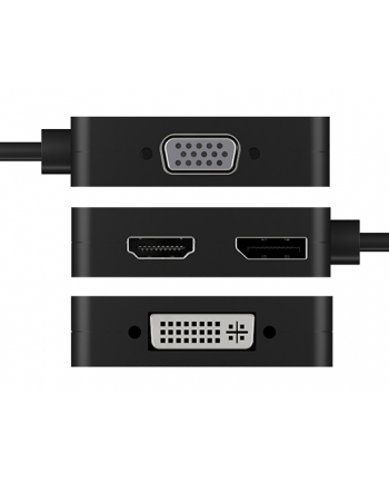 icybox Adapter video IB-DK1104-C 4w1 USB TYPE-C