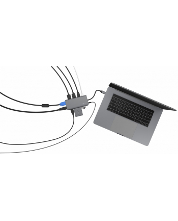 icybox Stacja dokująca IB-DK4070-CPD 12w1,2xHDMI,AUDIO,CR,VGA