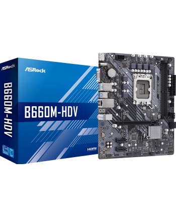 asrock Płyta główna B660M-HDV s1700 2DDR4 DP/HDMI M.2 mATX