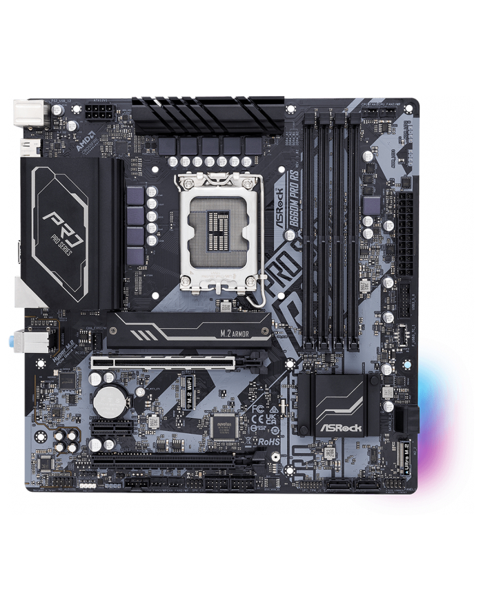 asrock Płyta główna B660M Pro RS s1700 4DDR4 DP/HDMI M.2 mATX główny