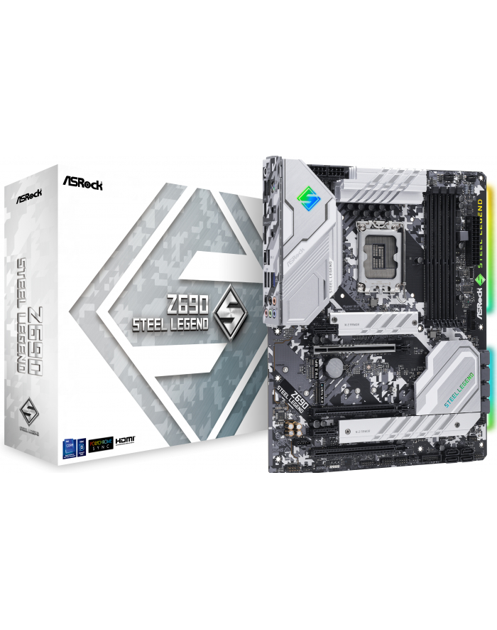 asrock Płyta główna Z690 Steel Legend s1700 4DDR5 DP/HDMI M.2 ATX główny