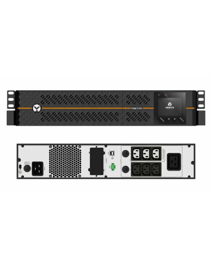 vertiv Zasilacz awaryjny Edge z baterią li-ion 2200VA/1980W 6xC13, 1xC19 główny