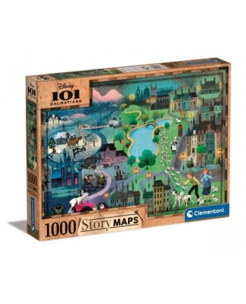 Clementoni Puzzle 1000el 101 Dalmatyńczyków. Disney 39665 nr 1