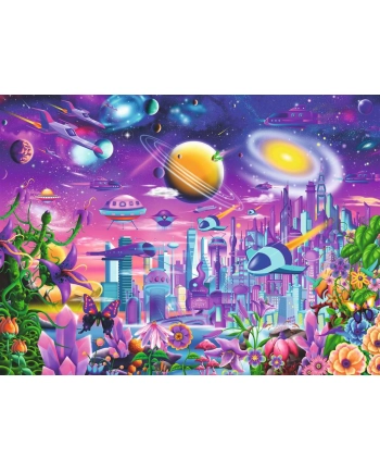 Puzzle 200el Kosmiczne miasto 132911 RAVENSBURGER nr 1