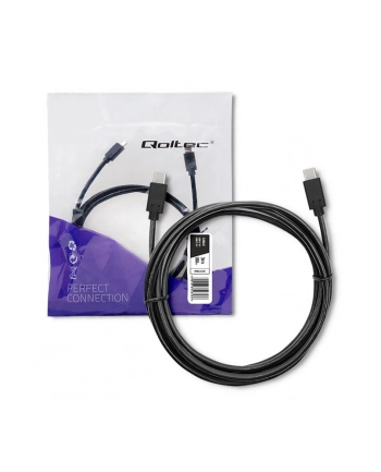 qoltec Kabel USB 3.1 typ C męski | USB 3.1 typ C męski | 3m | Czarny nr 2