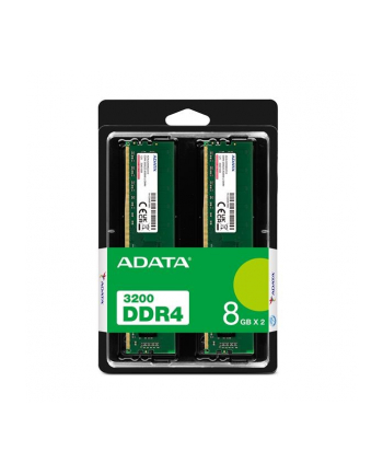 ADATA Premier DDR4 RAM 16 GB, U-DIMM, 3200 MHz, PC/server, Registered No, ECC No, 2x8 GB