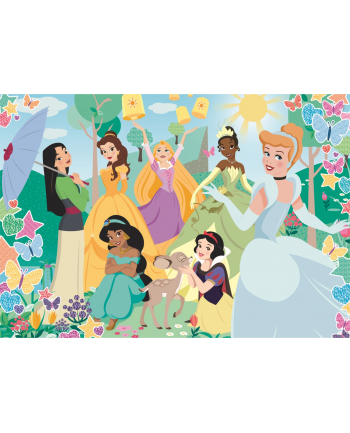 Clementoni Puzzle 104el z brokatem Princess. Księżniczki 20346
