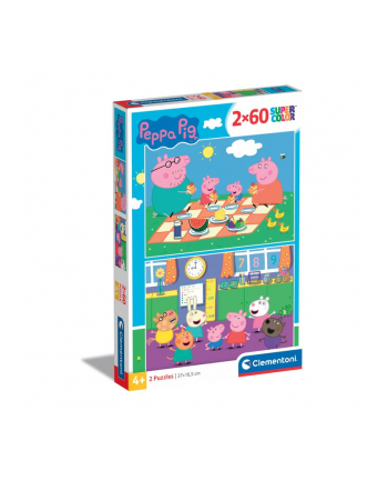 Clementoni Puzzle 2x60el Świnka Peppa. Peppa Pig 24793