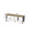 cama meble RTV LOTTA 140 2D2S wotan + czarny mat - nr 7
