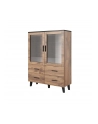 cama meble Witryna LOTTA 120 2D4S wotan + czarny mat - nr 1
