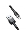 BAS(wersja europejska)S KABEL LIGHTNING USB 2 4A 1M SZARO-CZARNY - nr 6