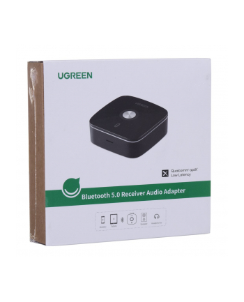 UGREEN ADAPTER ODBIORNIK BLUETOOTH 50 2XRCA JACK 3 5MM  APTX CZARNY