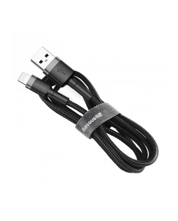 BAS(wersja europejska)S KABEL LIGHTNING USB 2 4A 1M SZARO-CZARNY