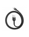 BAS(wersja europejska)S KABEL LIGHTNING USB 2 4A 1M SZARO-CZARNY - nr 2