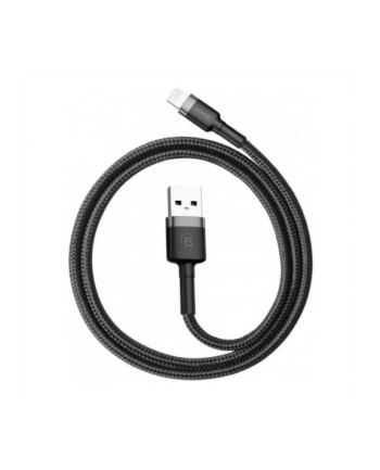 BAS(wersja europejska)S KABEL LIGHTNING USB 2 4A 1M SZARO-CZARNY