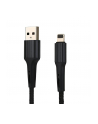 SOMOSTEL KABEL USB IPHONE 36A SOMOSTEL CZARNY 3600MAH QUICK CHARGER QC 30 1M POWERLINE SMS-BW02 OPLOT TEKSTYLNY - nr 1