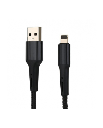 SOMOSTEL KABEL USB IPHONE 36A SOMOSTEL CZARNY 3600MAH QUICK CHARGER QC 30 1M POWERLINE SMS-BW02 OPLOT TEKSTYLNY