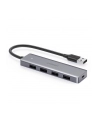 UGREEN ADAPTER 4W1 USB/4X USB 30+MICRO USB SZARY - nr 1