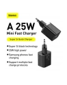 BAS(wersja europejska)S ŁADOWARKA SIECIOWA Z KABLEM USB-C DO USB-C TZCCSUP-L01 SUPER SI 1C 25W CZARNA - nr 32