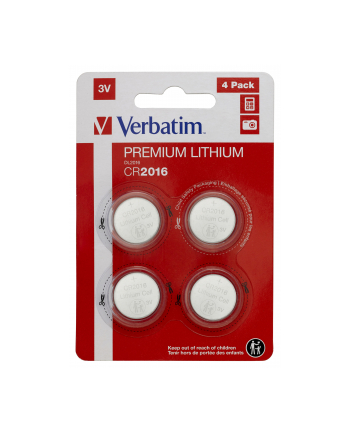 VERBATIM BATERIA LITOWA CR2016 (4 SZT BLISTER) 49531