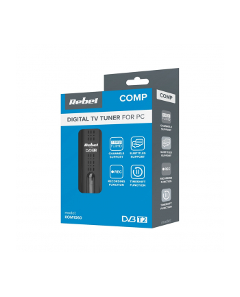 REBEL COMP TUNER CYFROWY USB DVB-T2 H265 HEVC