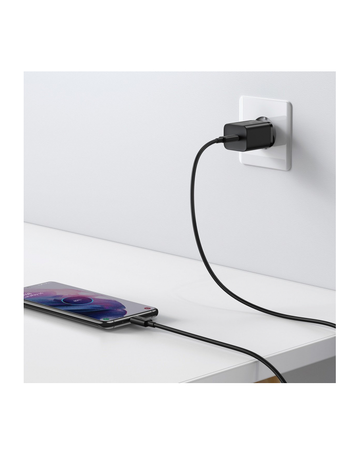BAS(wersja europejska)S ŁADOWARKA SIECIOWA Z KABLEM USB-C DO USB-C TZCCSUP-L01 SUPER SI 1C 25W CZARNA główny