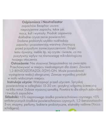 Beaphar odplamiacz i neutralizator zapachów 500ml