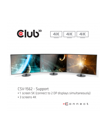 club 3d Stacja dokująca Club3D CSV-1562 (Triple 4K Charging Dock USB-C)