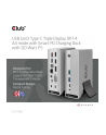 club 3d Stacja dokująca Club3D CSV-1568 (USB Gen2 Type-C Triple Display DP Alt mode + Displaylink™ Dynamic PD Charging Dock with 120 Watt PS) - nr 9