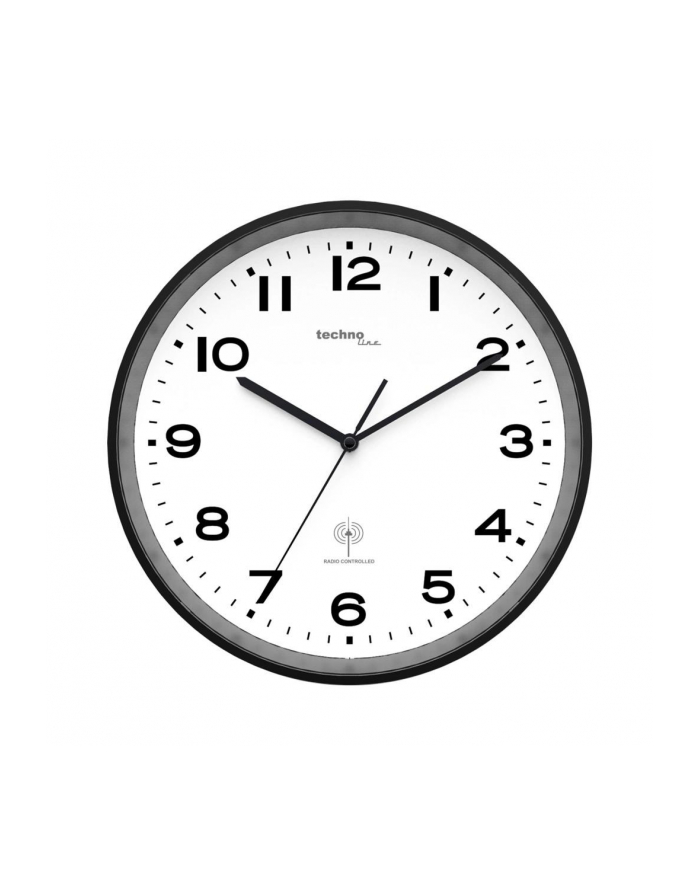 techno line Zegar ścienny TECHNOLINE WT8500 radiowy czarny 30 cm główny