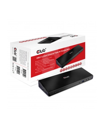 club 3d Stacja dokująca Club3D CSV-1562 (Triple 4K Charging Dock USB-C)