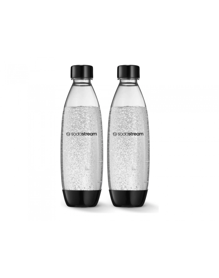 sodastream 1 Litrowe butelki Fuse - Czarne Dwupak do zmywarki główny