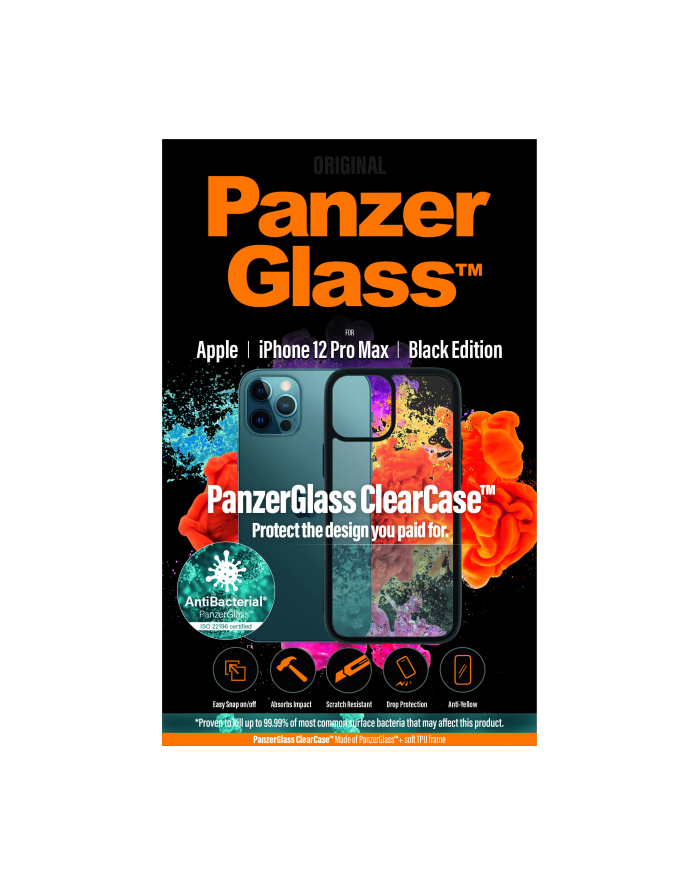 PANZERGLASS ETUI DO IPHONE 12 PRO MAX ANTYBAKTERYJNE 0253 główny