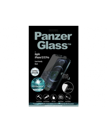 PANZERGLASS SZKŁO HARTOWANE IPHONE 12/12 PRO ANTYBAKTERYJNE SVAROWSKI CAMSLID-ER CASE FRIENDLY 2717