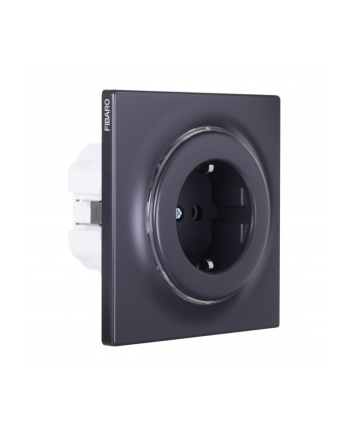 FIBARO Walli Gniazdko N Outlet type F antracyt FGWSONF-011-8