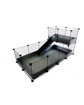 Klatka modułowa C'C 4x2 + Loft 2x1 + Rampa szara nr 1