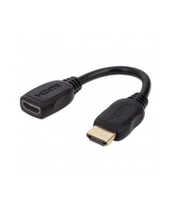 MANHATTAN PRZEDŁUŻACZ KABEL HDMI-HDMI 20 M/F 20CM