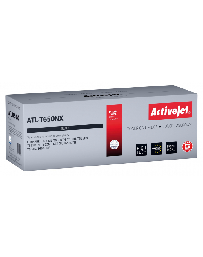 Toner Activejet ATL-T650NX (zamiennik LEXMARK T650H11E; Supreme; 25000 stron; czarny) główny