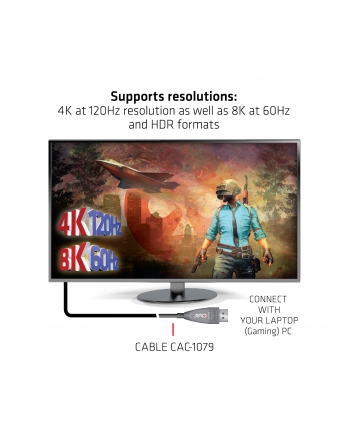 club 3d Kabel Club3D CAC-1079 ( DisplayPort Active Optical Cable 4K120Hz 8K60Hz 20m)