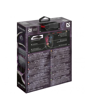 D-EFEND-ER MYSZ PRZEWODOWA GAMINGOWA SIN'SISTER GM-933 OPTIC 7200 DPI 6P 52933 nr 1