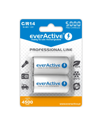 everactive Akumulatorki R14/C NI-MH 5000 mAh 2 szt. ready to use