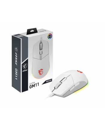 Mysz MSI Clutch GM11 WHITE