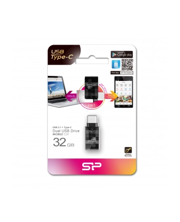 Pendrive Silicon Power Mobile C31 32GB USB 32 Typ-A  Typ-C Czarny nr 1