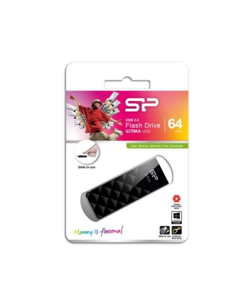 Pendrive Silicon Power Ultima U03 64GB USB 20 kolor czarny nr 1