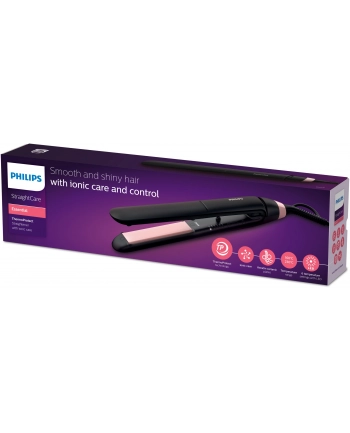Prostownica do włosów Philips StraightCare Essential BHS378/00 (50W; kolor czarny) nr 2