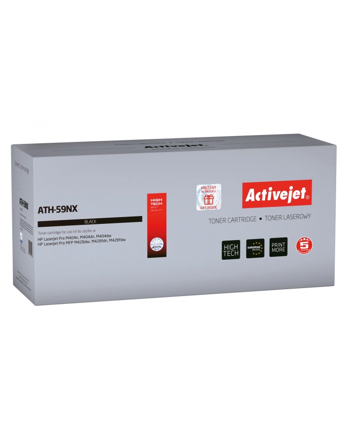 Toner Activejet ATH 59NX (Zamiennik HP 59X CF259X; Supreme; 10000 stron; czarny) Z chipem główny
