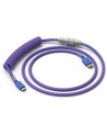 Glorious PC Gaming Race Coiled Cable Prism Pink, USB-C to USB-A Spiralcable - 1,37m, pink - nr 11