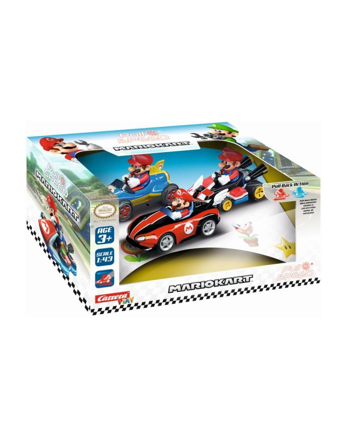 stadlbauer Samochód Mario Kart Mario 3pack (Wii, MK8, Mach 8) 13016 Carrera główny