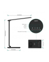 aukey LT-T10 Black lampa biurkowa LED dotykowa | 12W | 3000-6500K | 7 poziomów ściemniania | 5 trybów świecenia - nr 2