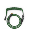 Glorious PC Gaming Race Coiled Cable Forest Green, USB-C to USB-A Spiralcable - 1,37m, green - nr 3